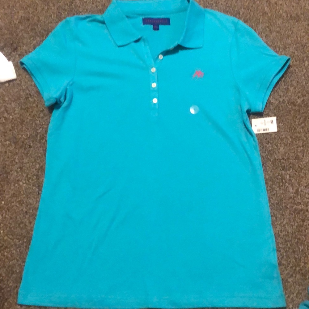 Teal polo